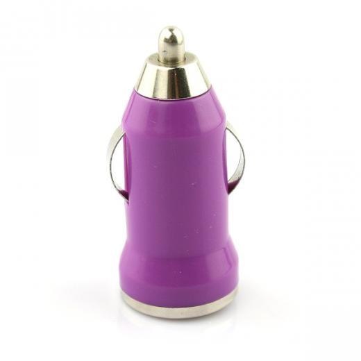 USB AC Wall Charger and Car Charger+Data Cable for Apple iPod Touch iPhone4 4S 4G Purple