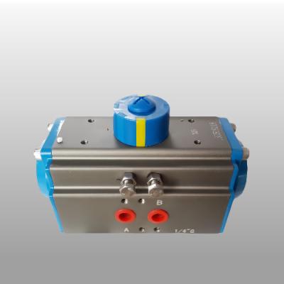 Rack And Pinion Type Actuator Double Effect Single Effect With Hard Anodizing Surface