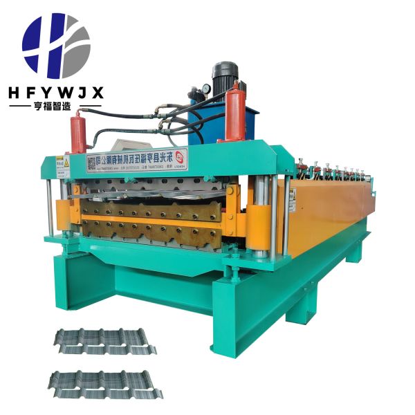 380V 840-900 Double Layer Roofing Sheet Roll Forming Machine 300H Steel Frame