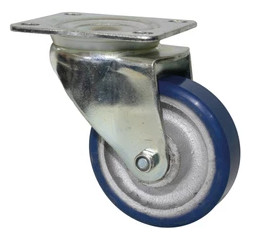 4 inch swivel aluminium casters rubber trolley wheels 300lbs