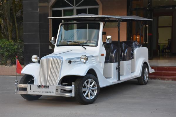 Oito carros elétricos do vintage de Seater para Sightseeing com o corpo 48V de FRP a pilhas