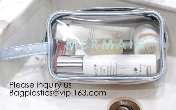 Clear Transparent Plastic PVC Bags Travel Makeup Cosmetic Bag Toiletry Zip Pouch,Toiletry Makeup Bag Pouch With Zipper C