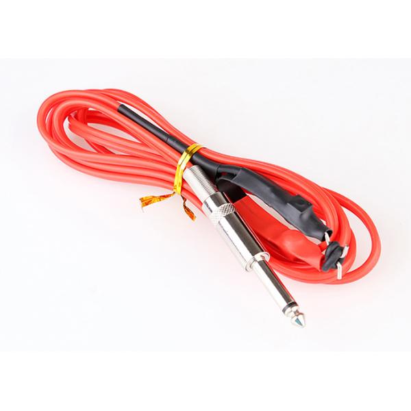 OEM 1.5M Silicone 4 Colors Tattoo Machine Power Supply Clip Cord