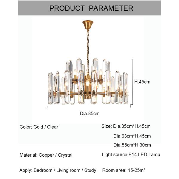 Modern Luxury Chandeliers Lighting For Living Room Creative large chandelier Bonnington Chandelier(WH-MI-119)