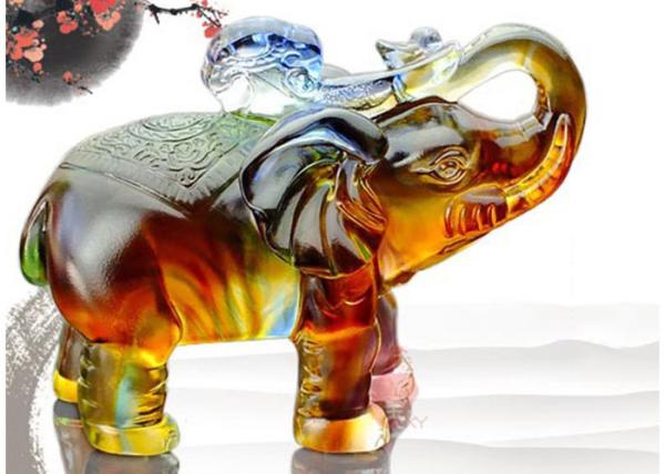 High End Home Decorations Crafts Elephants Figurine Statue For Office / Home Decoration