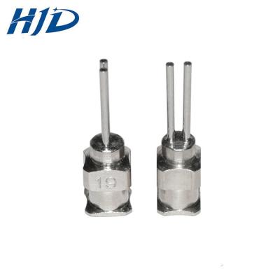 Sturdy SS  Blunt Syringe Needle Double Pin Double Outlet Jam Proof ZT005