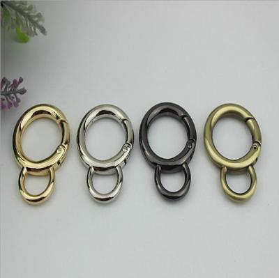 Nickel Plated 20MM Metal Trigger Snap Clip Spring Gate O Ring For Bag Accessories