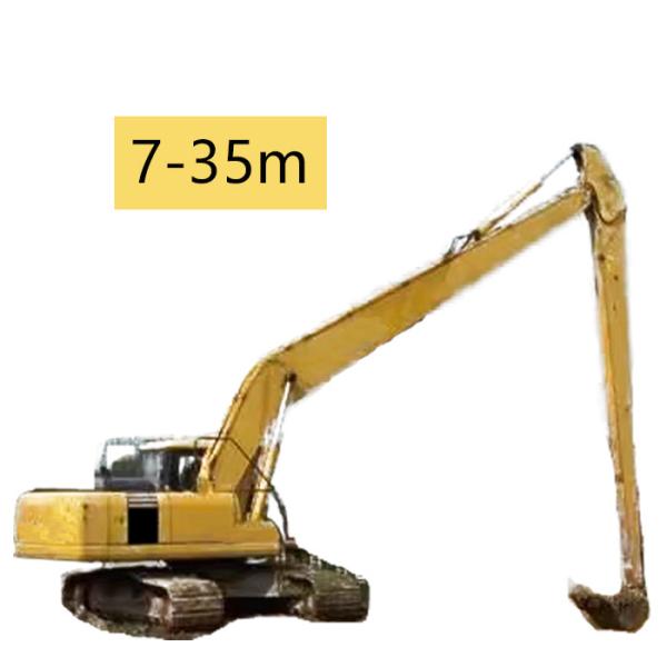 Jaune JCB017 Excavateur Longue portée Boom 7-35m Longueur