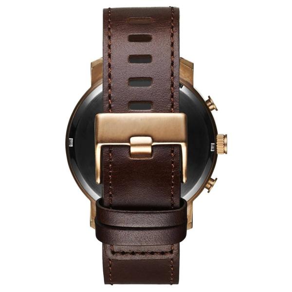 Brand your logo wine red leather strap odm watches chronograph