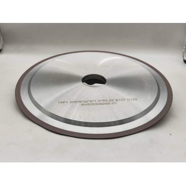 R0.65mm Rein Bond CBN Grinding Wheel For Tungsten Carbide Roll Sharpening 200mm