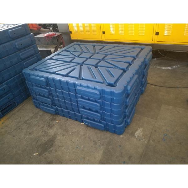 1400 X 1200 Double Face HDPE Plastic Pallets , Beverage Stacking Vacuum Plastic Skids