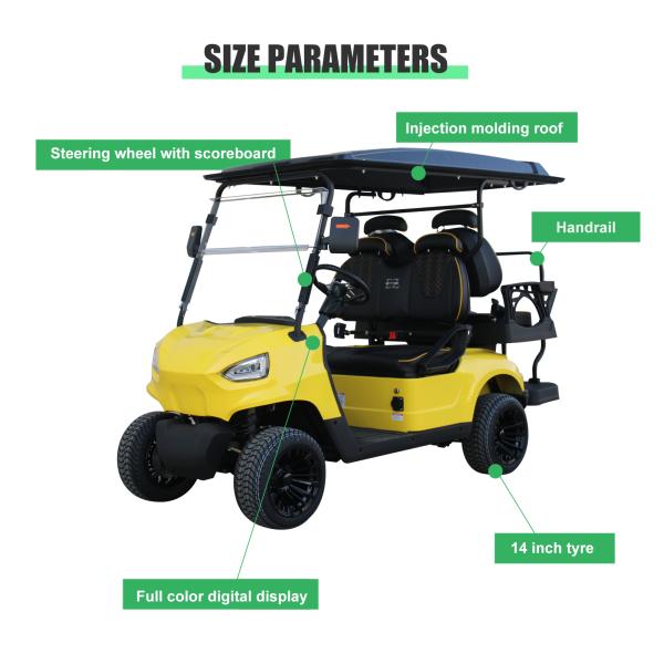 Electric Golf Cart 4 Seater Carrito De Golf The Perfect Combination of Power and Style