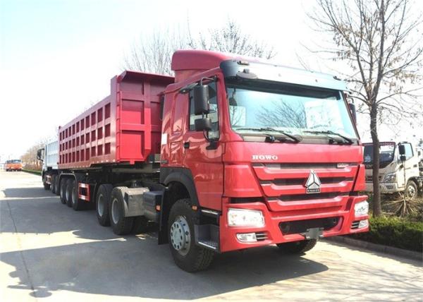 Heavy Duty Cargo Side Rear Tipping 2/3 Axles Truck Dump Trailer