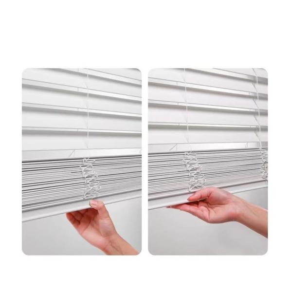 Poids léger aveugle vénitien en bois de preuve du Faux UV 25mm 35mm 50mm de teck