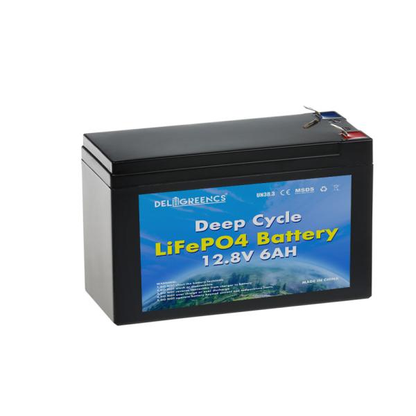 Customized 12.8V 6AH LiFePO4 Battery Pack with Bluetooth BMS and 2000 Cycles Life