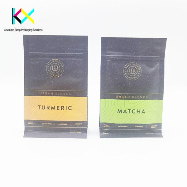 Fashion Customized Protein Pouch Packaging Resealable 200g Flat Bottom Pouch