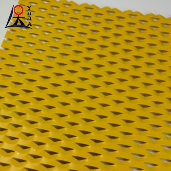 Folha de alumínio Rede de metal expandida Forma de diamante Rede de fio expandível