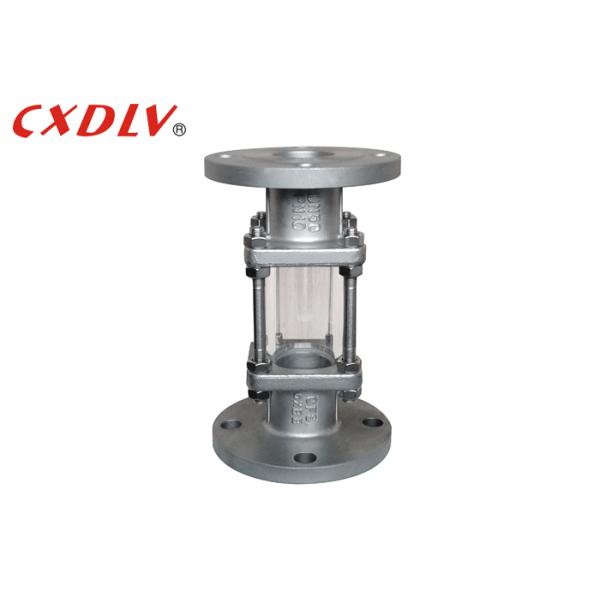 Фланец двойника стекла видимости штуцеров трубки кончает стекло осмотра