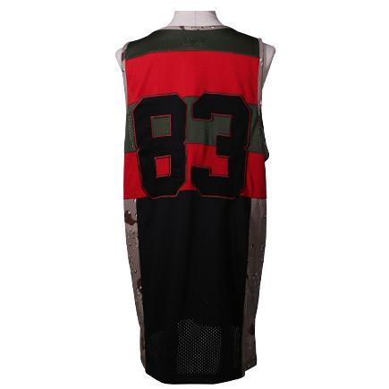 Men Sport Sleeveless Basketball Shirt / Boys Basketball Vest Anti - Pilling