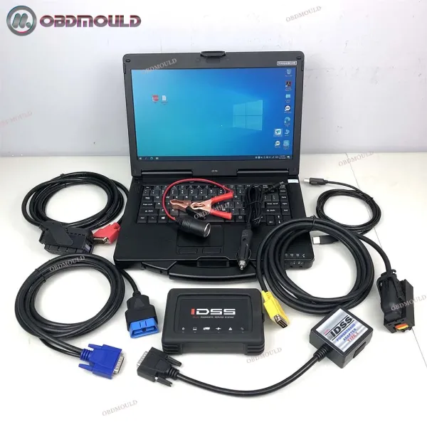 Laptop CF53 con escáner de diagnóstico IDSS original de Isuzu con software versión 2025, hardware y software todo en uno, soporte multilingüe para diagnóstico de camiones y excavadoras