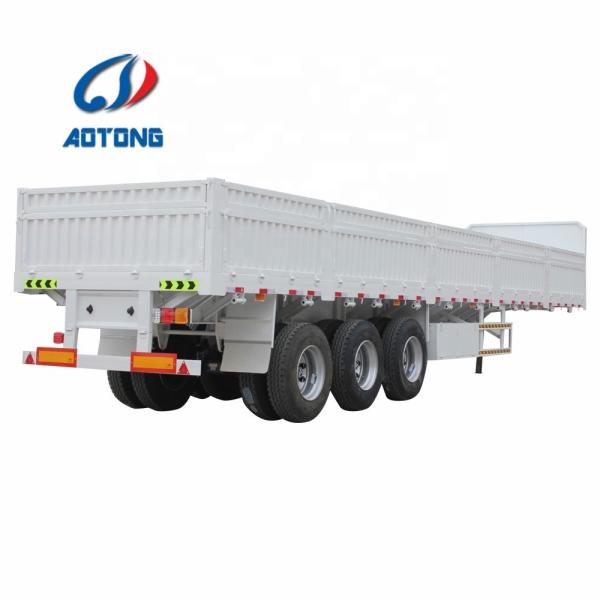 Suspension Mechanical Suspension 13000mm Length Curtain Side Wall Cargo Semi Trailer