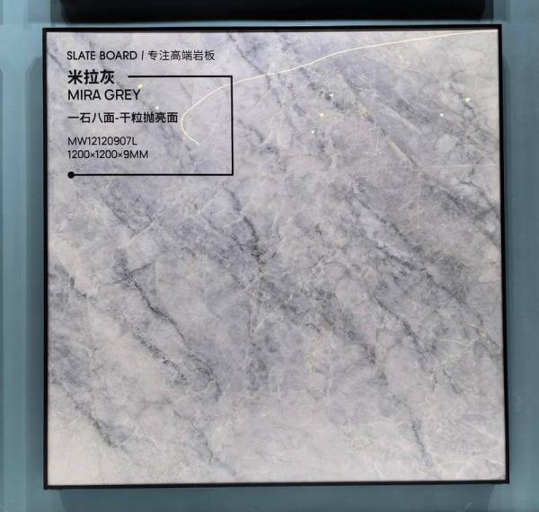 Vintage azulejos e mármore olhar 1200x1200mm à prova d'água parede exterior polido vidrado porcelana azulejo para sala de estar e cozinha
