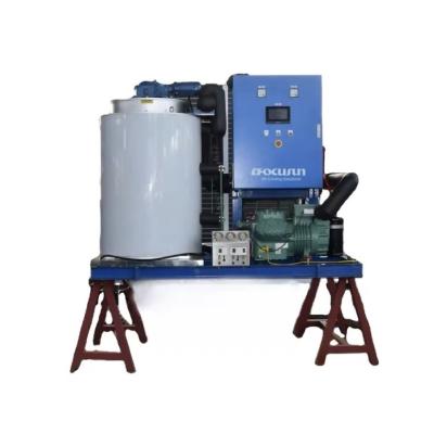 Máquina automática de gelo em flocos com capacidade de 5 toneladas e instruções de engenheiros estrangeiros