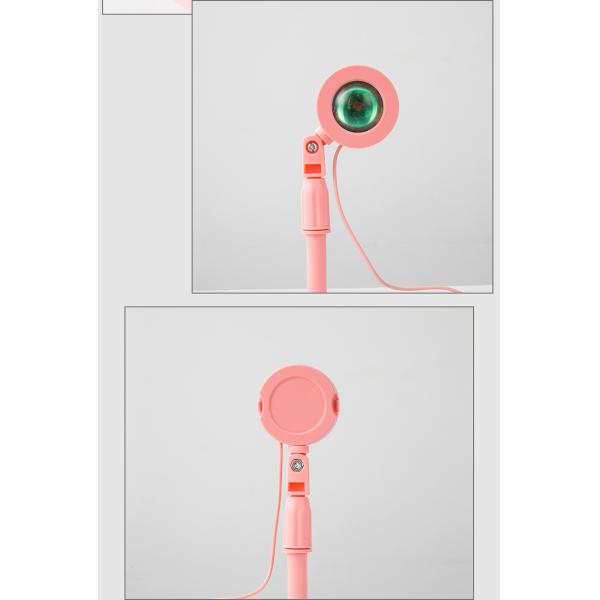 Угловая стоящая лампа пола проекции захода солнца ABS PMMA