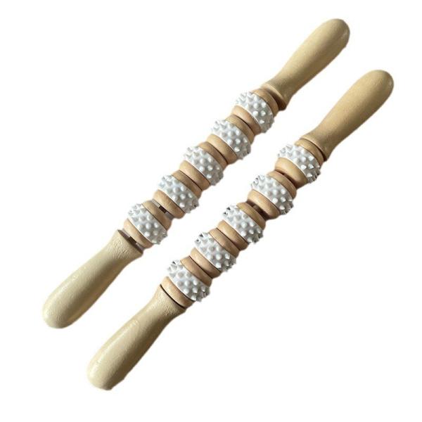 Natural Wooden Guasha Massage Stick Wood Swedish Cup Mushroom Massager Wood Therapy for Gua Sha Body Sculpting Muscle