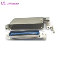 90 degrés 25 paires de prise de Centronic de soudure de connecteur mâle Avec l'UL certifiée par couverture en métal