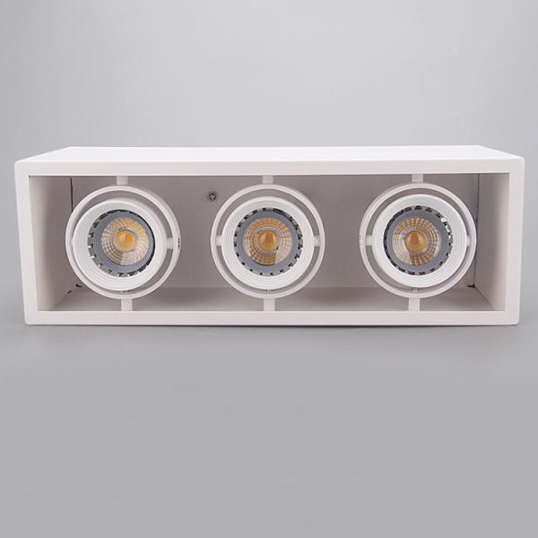 3xGU10 base white ceiling mounted contemporary spotlight housing&interior GU10 spot light for hotel