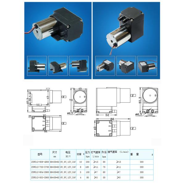 AIRJET ZX50 DC electric brushless motor drive vacuum air pump 12v 24V optional