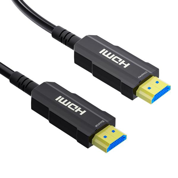 100ft 4K Ultra HD HDR Active Fiber Optical HDMI Cable In Wall Rated