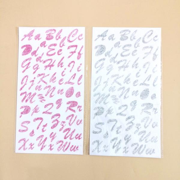 Gold Heart Glitter Vinyl Stickers 2.5mm Die Cut Glitter Stickers For Scrapbooking