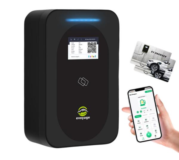 7KW 11KW 22KW OCPP 1.6 Version Wall Mounted EV Charging Station For GBT Type1 Type2 Tesla Car
