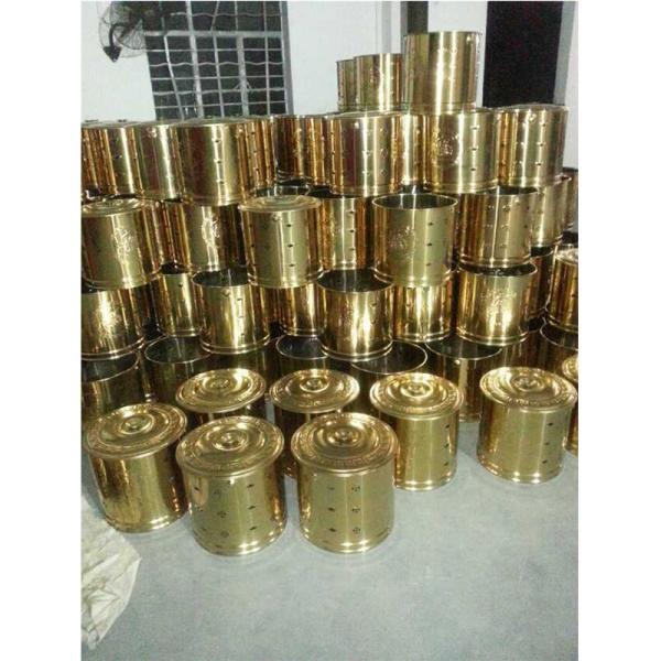 Stainless Steel Bucket Artwork PVD Vacuum Titanium Nitride Coating Machine For Golden Color