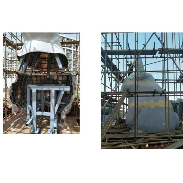 Высыхающий при нагреве в печи лак нержавеющей стали творческой милой скульптуры кролика металла белый