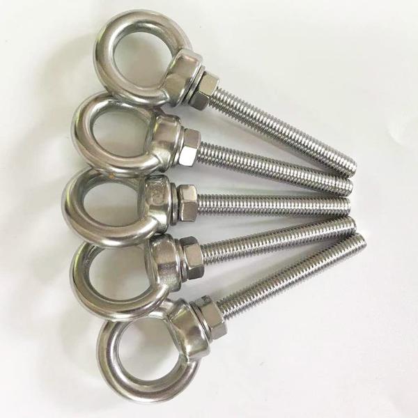 INCH Measurement System Stainless Steel Eye Bolt M6 Shoulder 1/4
