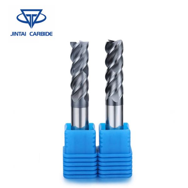 Tool Solid Carbide 4 Flute Cutting Tools CNC End Mill Wear Resistance