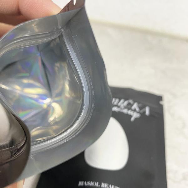 Gravure Printing Custom Stand Up Pouch Holographic Foil Beauty Sponge Packaging