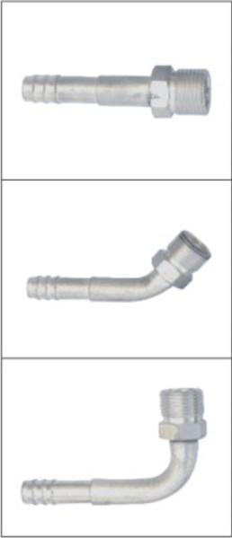 #6 #8 #10 #12 Flexible Al outer screw jonit with Al jacket (Male O-Ring)/ auto air conditioning hose fitting