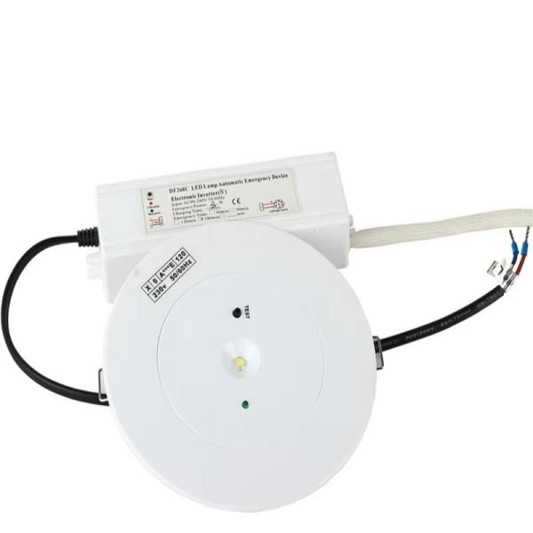 3W LED 3 Hours Emergency Time Recessed Ceiling Downlight Round White Built In Battery