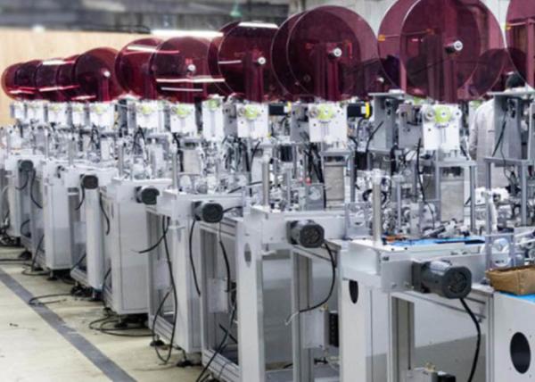 Inner Ear Loop Face Mask Production Line For Hospital , Surgical Face Mask Machine