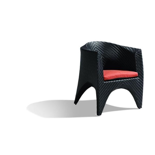 Muebles para exteriores Jardín Set comedor Revestido sillas de ratán con PU importado y marco de 5 años