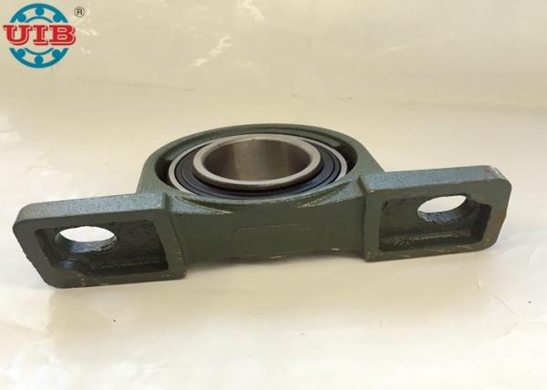 UC208 Industrial Insert Ball Bearings With P208 Cast Iron Green Gray Bearing Housing