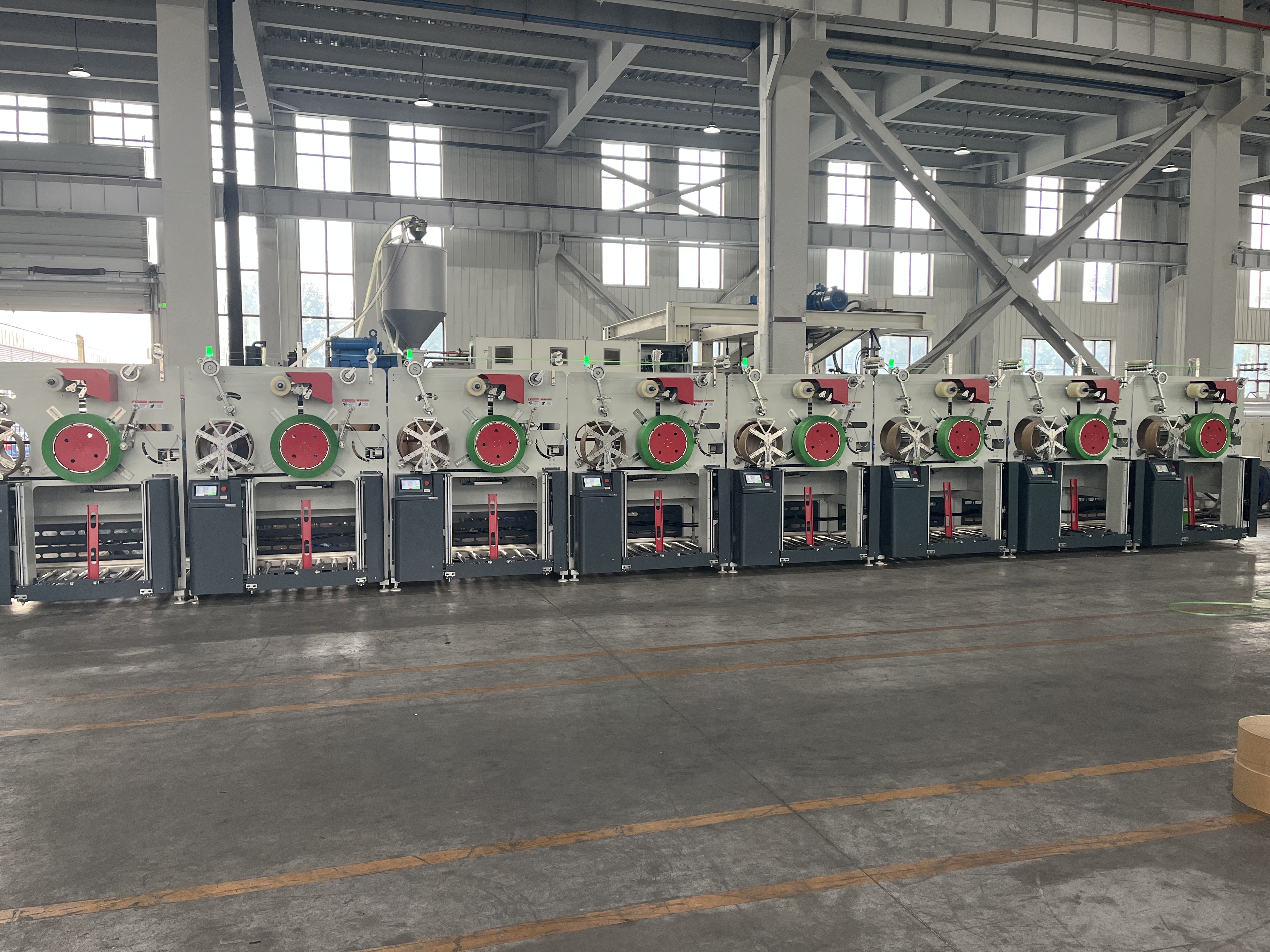 Full Automatic PET Strap Winder PLC Controlled Strap Making Strapping Winder 380V