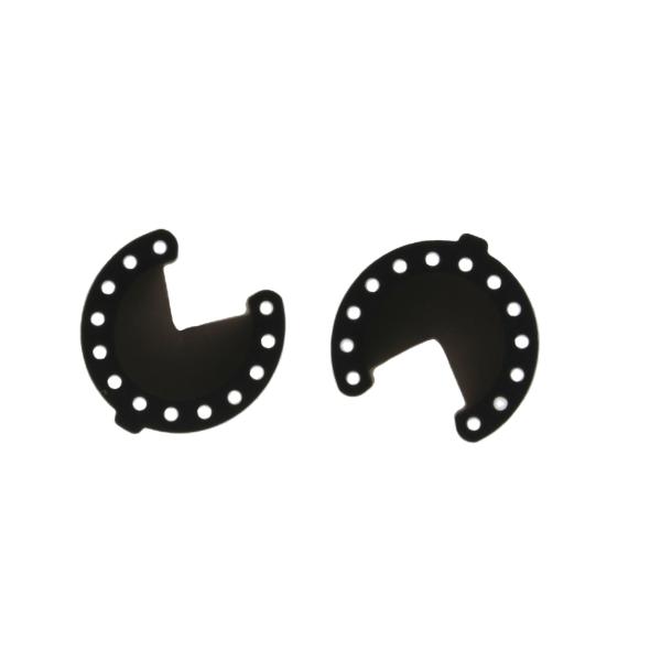 3/4, moulures en silicone noir pour soupape médicale