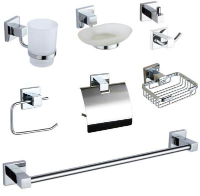 OEM Stainless Steel Bathroom Hardware Set Towel Bar And Toilet Paper Holder