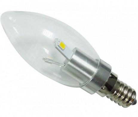Aluminum Alloy Body epistar led chip 360 degree beam angle led candle light