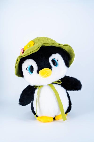 Plush Fabric Soft Plush Toys Animal Stuffed Penguin With Hat For Girlfriend Best Gift